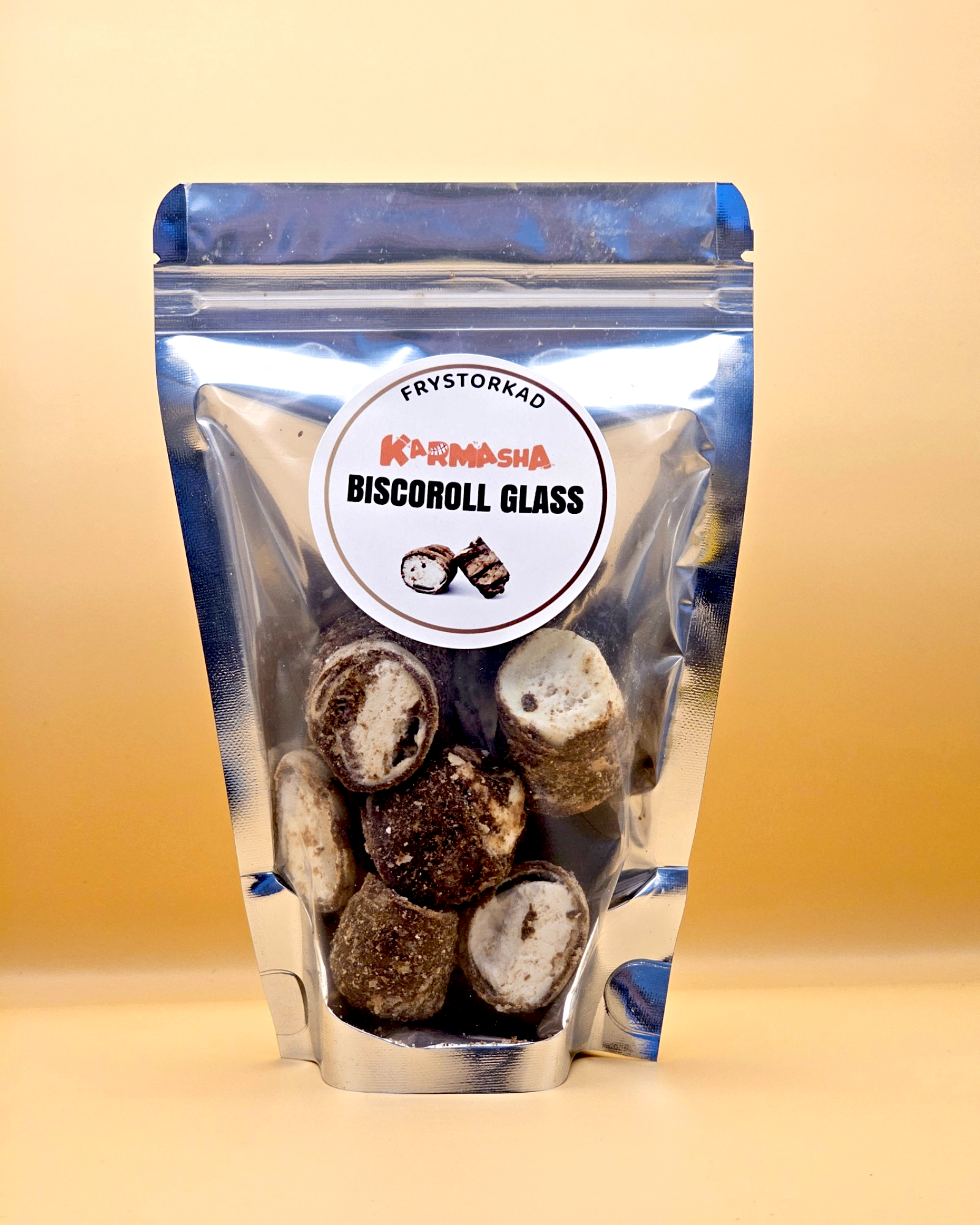 Frystorkad Biscorull-glass